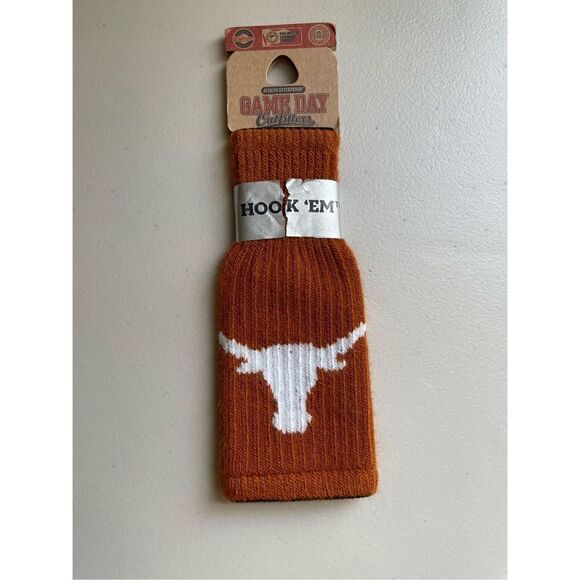 University of Texas Longhorns Knit Bottle Koozie Insulate Beverage NWT - Picture 4 of 4